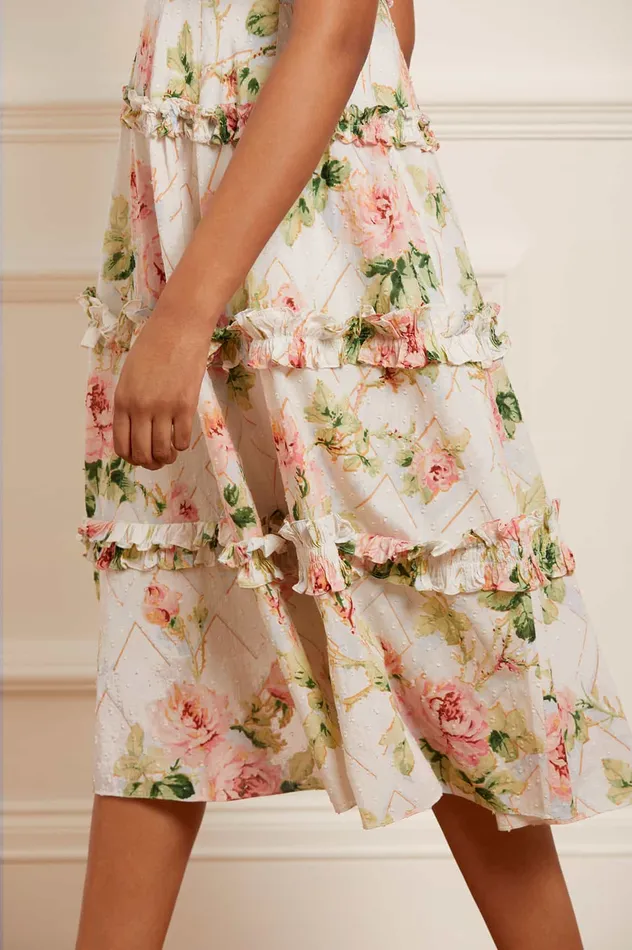 Needle and Thread Harlequin Rose Cotton Midaxi Dress Multi Women Printed Dresses Needle and Thread Harlequin Rose Cotton Midaxi Dress Multi Women Printed Dresses
