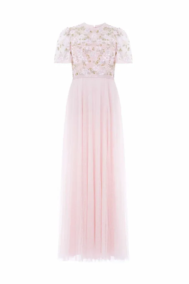 Needle and Thread Lena Bodice Ankle Gown Pink Women Embellished Dresses Needle and Thread Lena Bodice Ankle Gown Pink Women Embellished Dresses