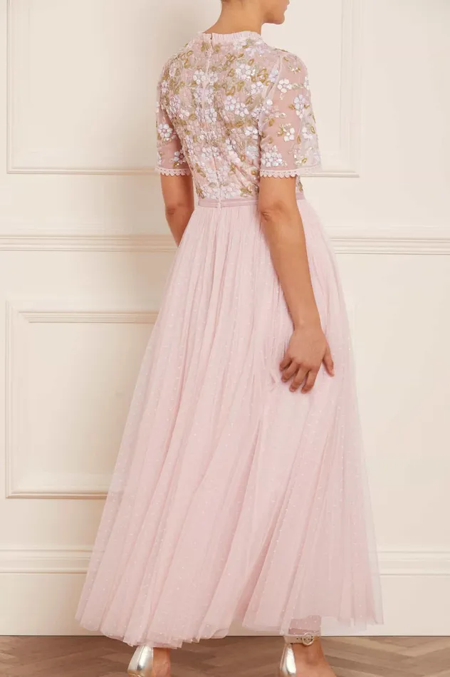 Needle and Thread Lena Bodice Ankle Gown Pink Women Embellished Dresses Needle and Thread Lena Bodice Ankle Gown Pink Women Embellished Dresses