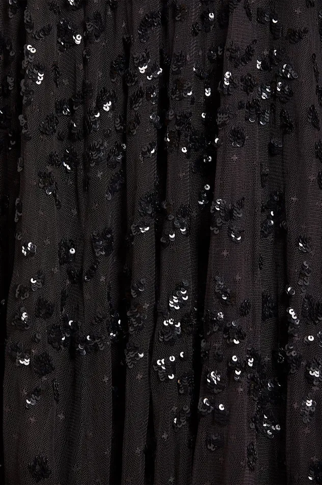 Needle and Thread Margot Ankle Gown Black Women Exclusives