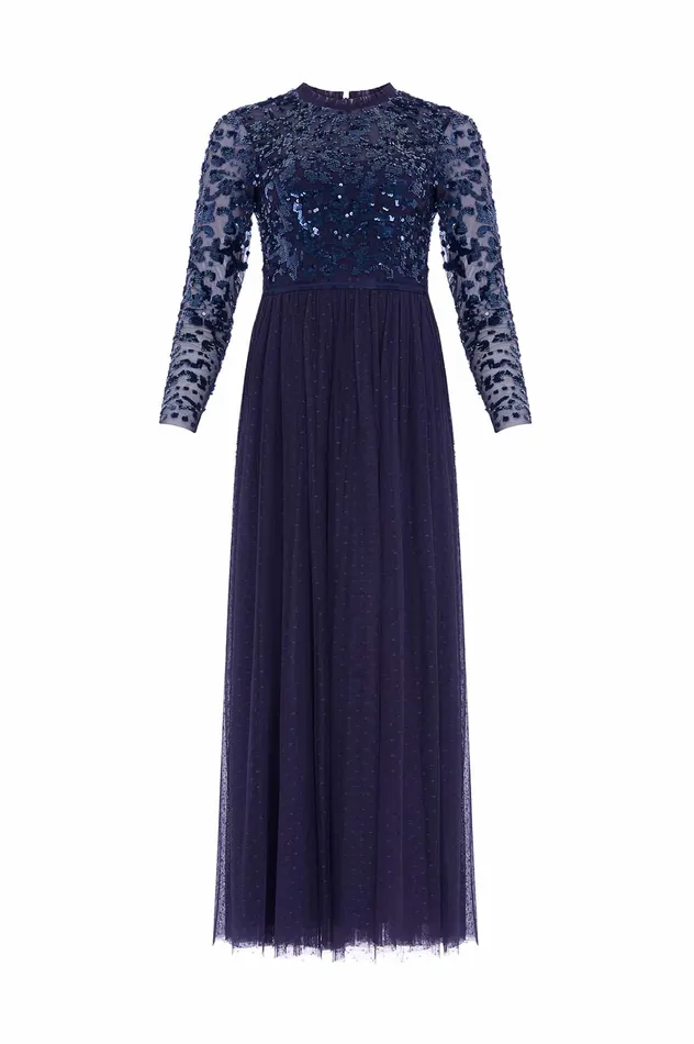 Needle and Thread Tempest Bodice Ankle Gown Blue Women Exclusives
