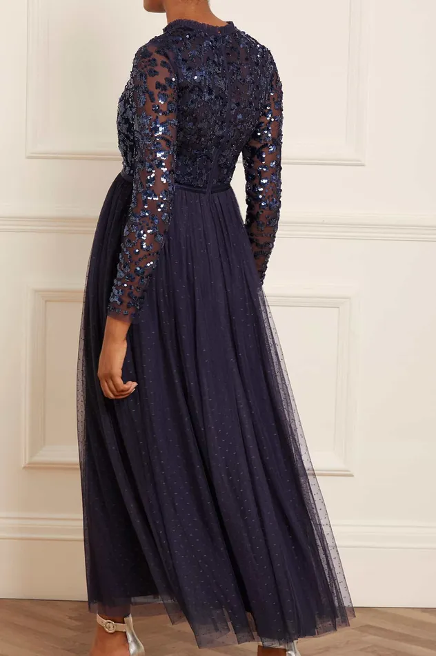 Needle and Thread Tempest Bodice Ankle Gown Blue Women Exclusives