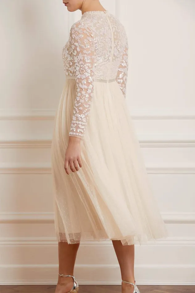 Needle and Thread Tempest Bodice Ballerina Dress Champagne Women Exclusives