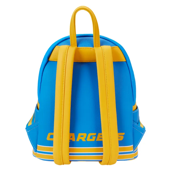 NFL Los Angeles Chargers Varsity Mini Backpack Unisex Loungefly Backpacks
