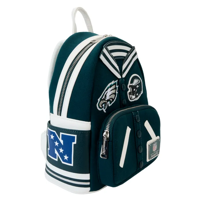 NFL Philadelphia Eagles Varsity Mini Backpack Unisex Loungefly Backpacks