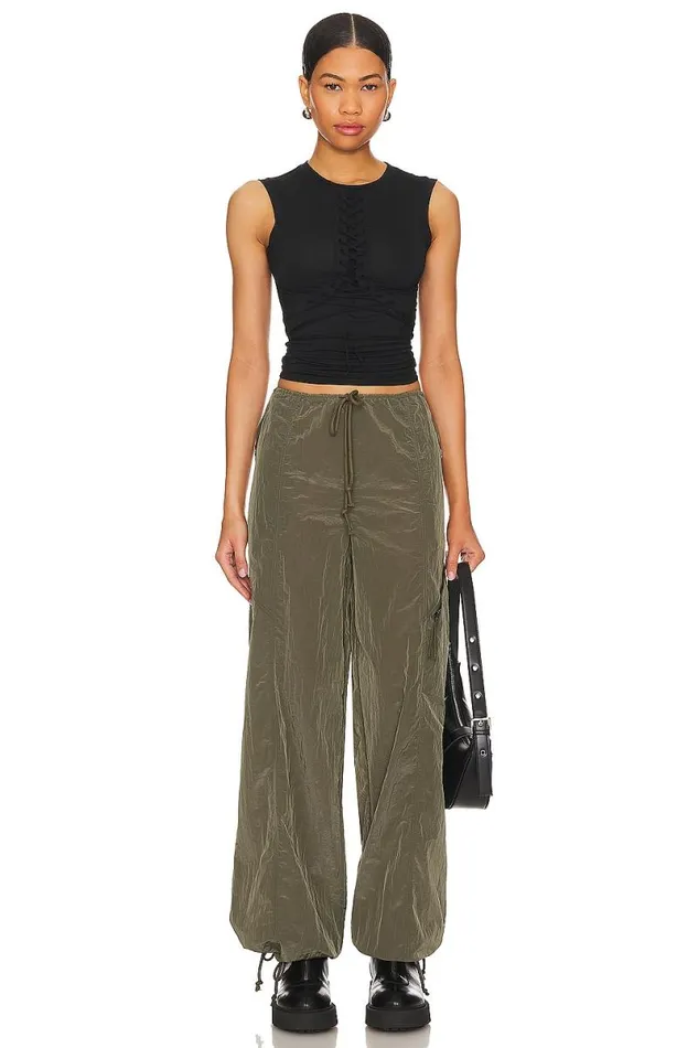 Noah Cargo Pant Olive Green Women Lovers and Friends Pants