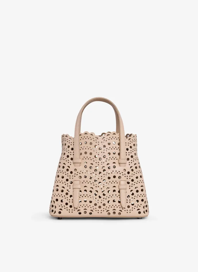 Nude MINA 20 BAG IN VIENNE WAVE CALFSKIN Women Alaa Le Mina
