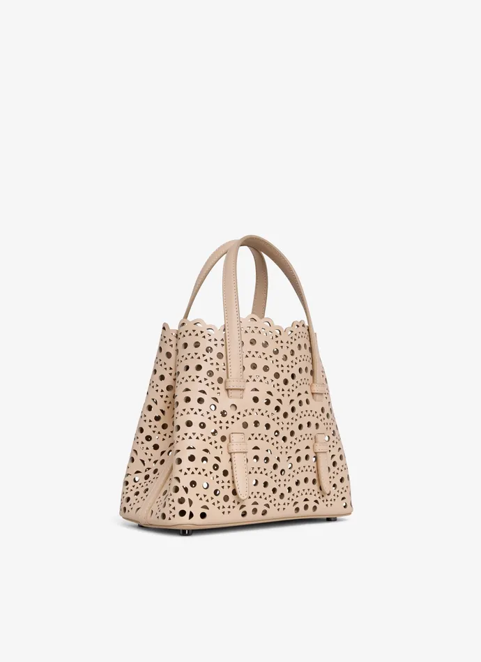Nude MINA 20 BAG IN VIENNE WAVE CALFSKIN Women Alaa Le Mina