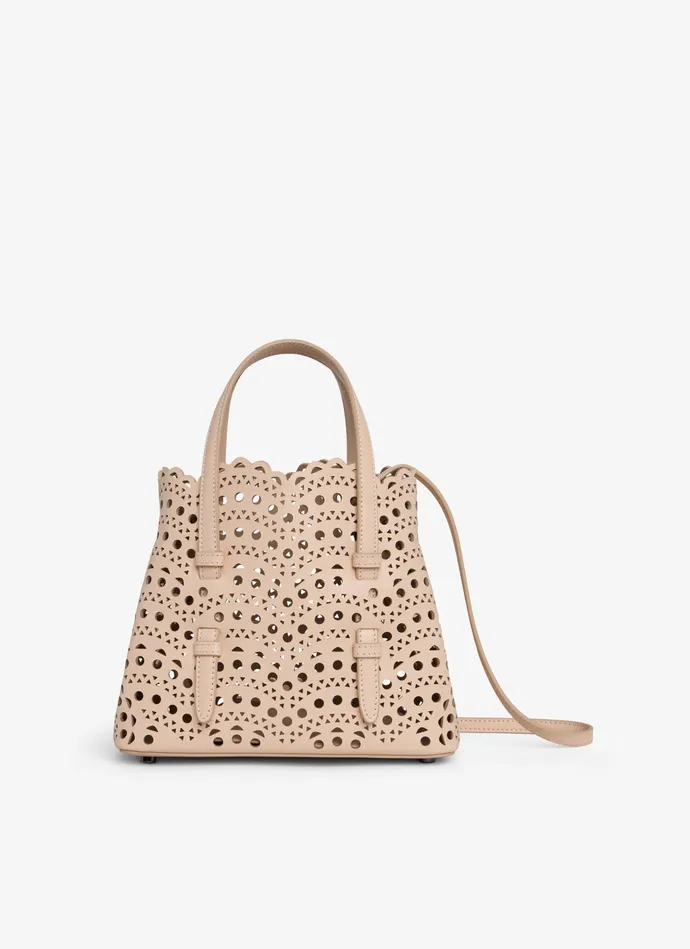 Nude MINA 20 BAG IN VIENNE WAVE CALFSKIN Women Alaa Le Mina
