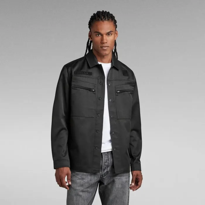 Overshirts Men GStar RAW RF Service Overshirt Dark Black