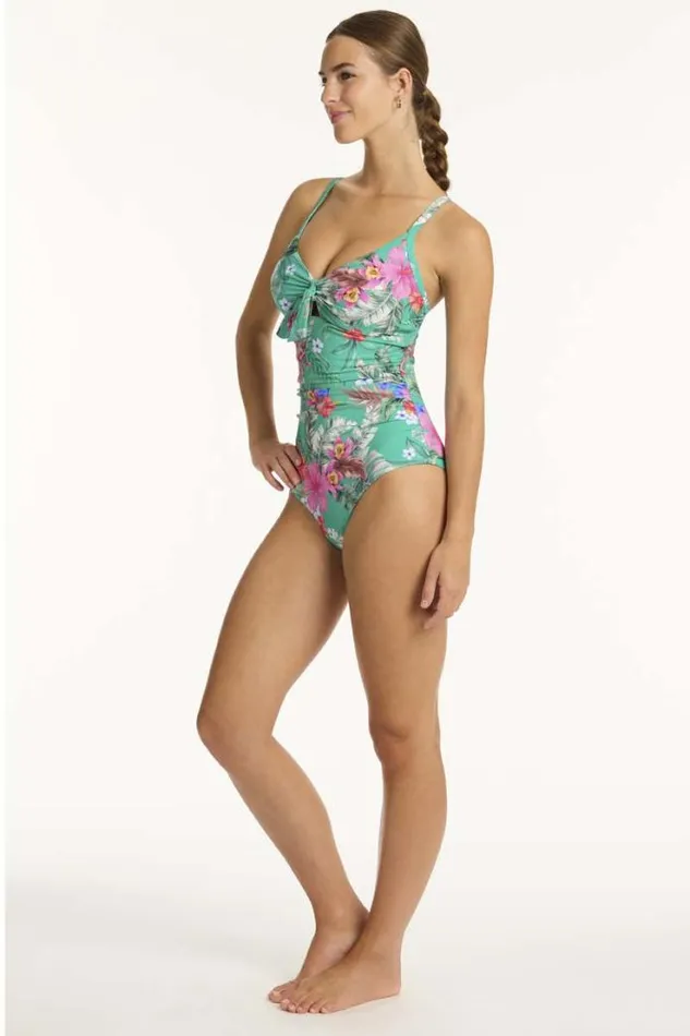 Pacifico Tie Front DDE One Piece Pacifico Women Sea Level One Pieces
