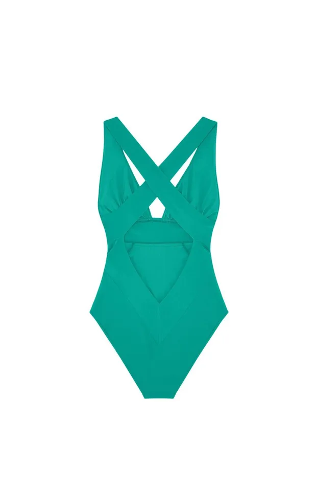 Pain De Sucre Onepiece Swimsuits Women Capri Green