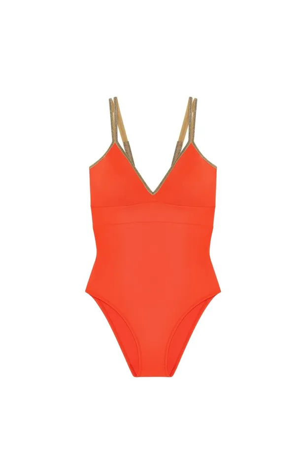 Pain De Sucre Onepiece Swimsuits Women Laos Orange