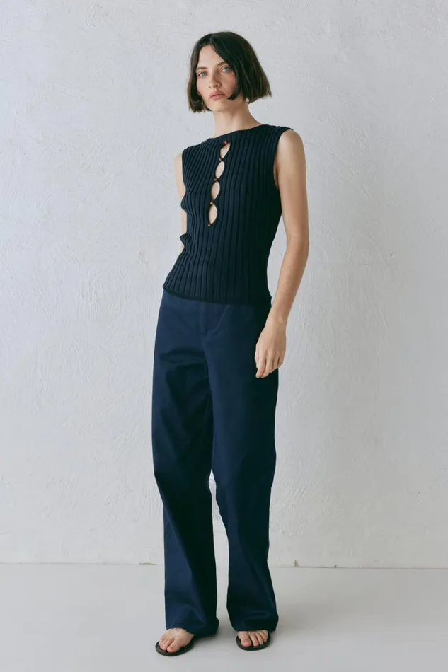 Pants Women VRG GRL Rue Pants Navy Pants Women VRG GRL Rue Pants Navy