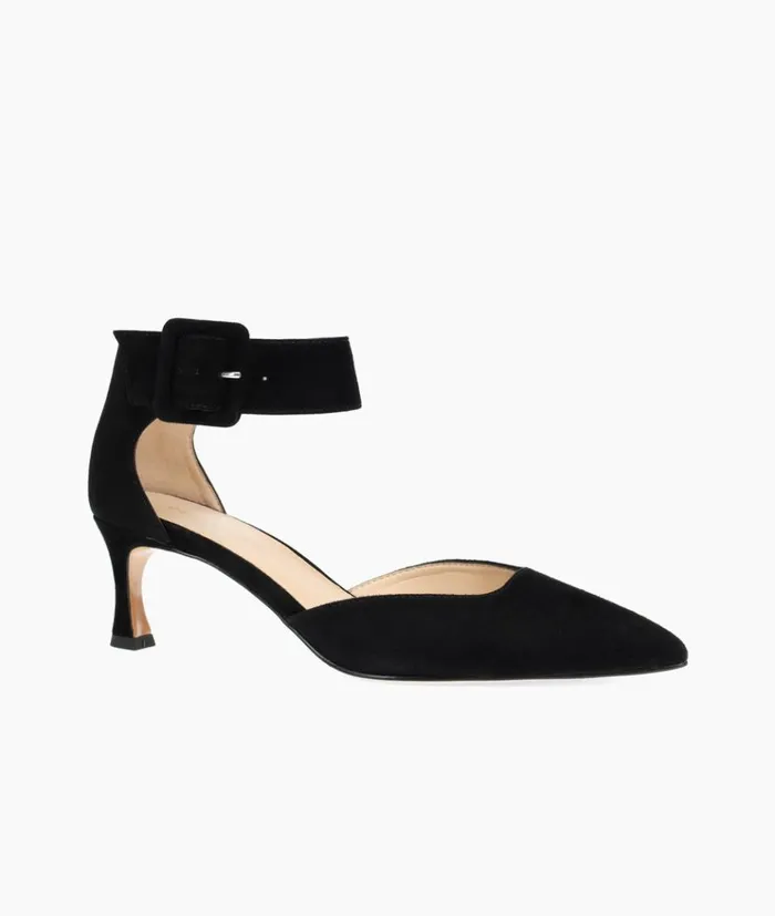 Pelle Moda Ciann Low Heel 8211 Black Black Kid Suede Women Low Heels Pelle Moda Ciann Low Heel 8211 Black Black Kid Suede Women Low Heels