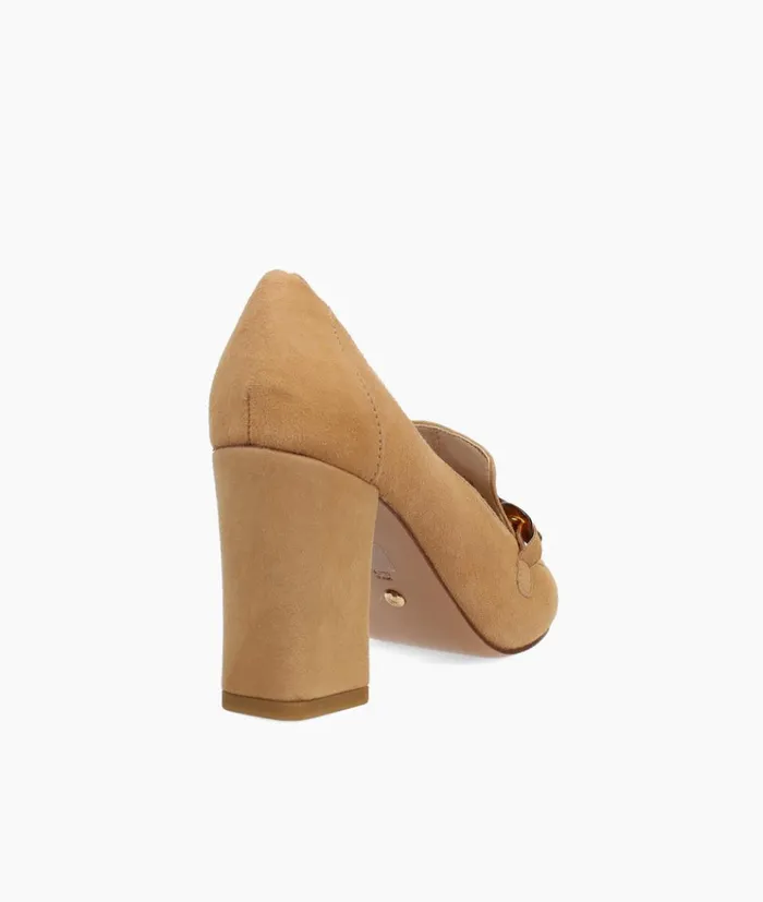 Pelle Moda Esra Mid Heel 8211 Latte Latte Kid Suede Women High Heels Pelle Moda Esra Mid Heel 8211 Latte Latte Kid Suede Women High Heels