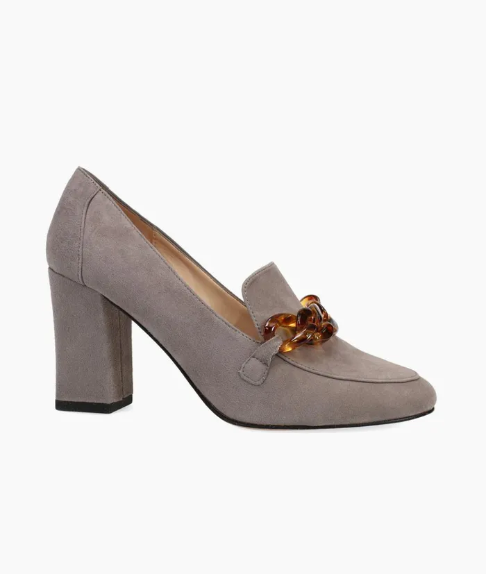 Pelle Moda Esra Mid Heel 8211 Steel Steel Kid Suede Women High Heels Pelle Moda Esra Mid Heel 8211 Steel Steel Kid Suede Women High Heels