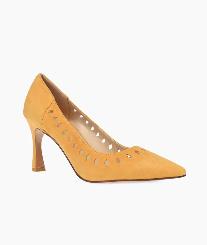 Pelle Moda Iria High Heel 8211 Butterscotch Butterscotch Kid Suede Women High Heels Pelle Moda Iria High Heel 8211 Butterscotch Butterscotch Kid Suede Women High Heels