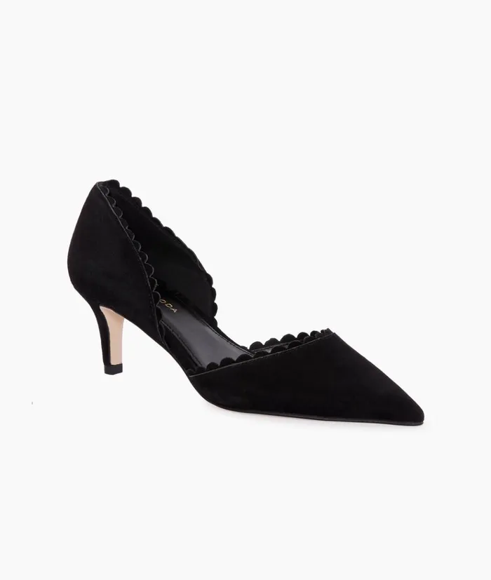 Pelle Moda Kenny Pump 8211 Black Black Kid Suede Women Low Heels Pelle Moda Kenny Pump 8211 Black Black Kid Suede Women Low Heels