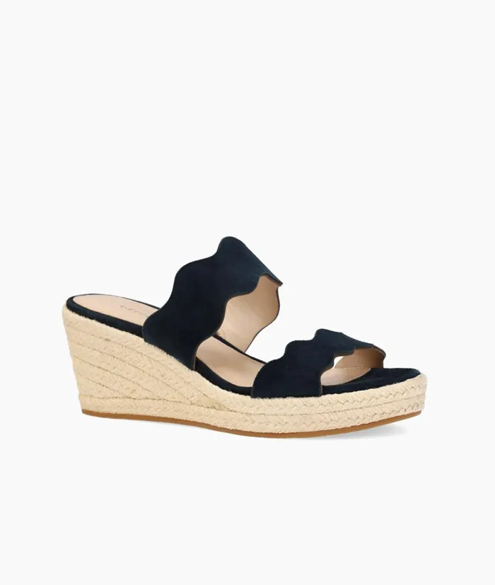 Pelle Moda Krew Wedge 8211 Midnight Midnight Kid Suede Women Wedges Pelle Moda Krew Wedge 8211 Midnight Midnight Kid Suede Women Wedges