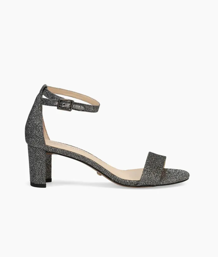 Pelle Moda Monroe Low Heel 8211 Pewter Pewter Metallic Textile Women Low Heels