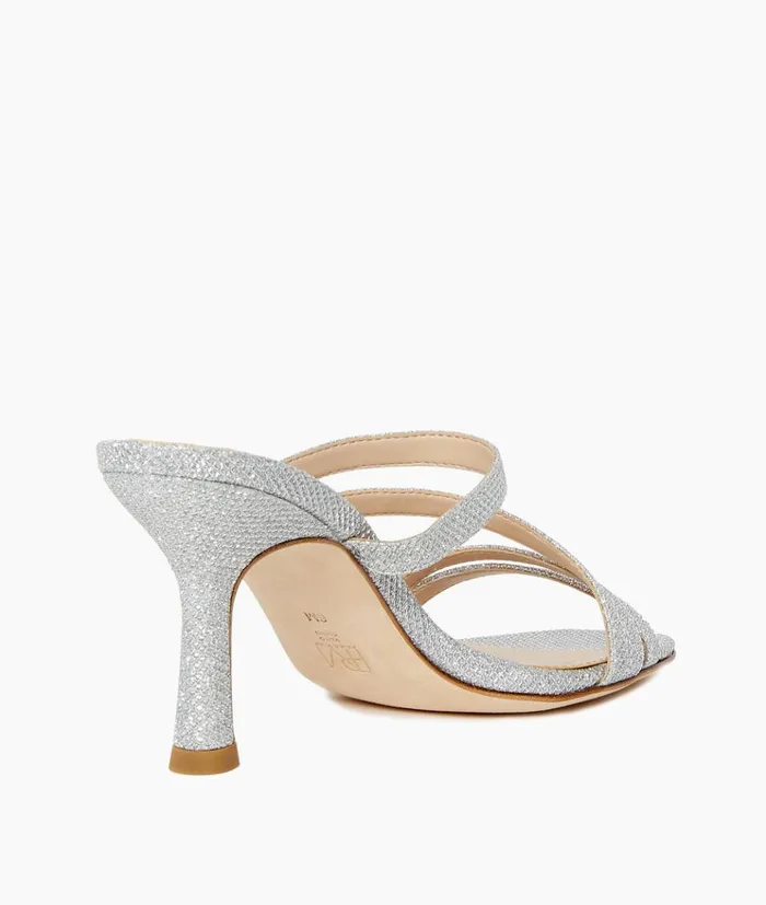 Pelle Moda Ostin Sandal 8211 Silver Silver Metallic Textile Women High Heels Pelle Moda Ostin Sandal 8211 Silver Silver Metallic Textile Women High Heels