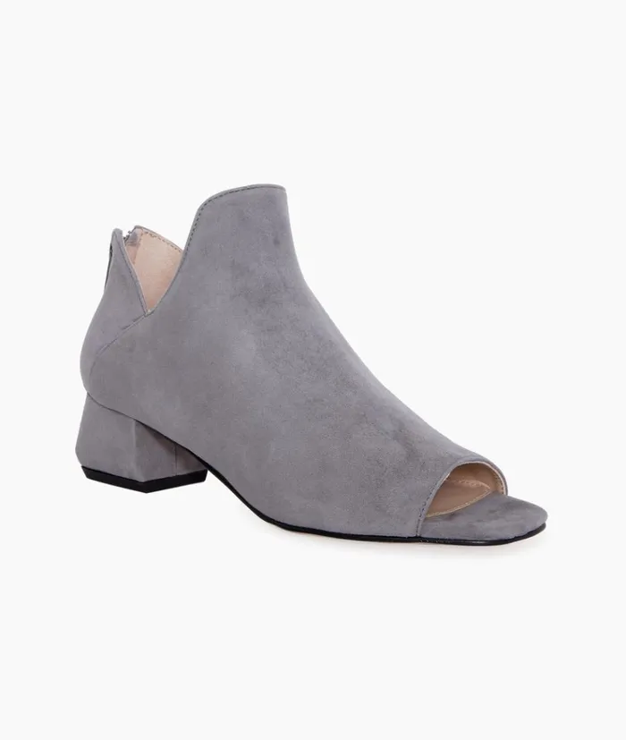 Pelle Moda Vonn Bootie 8211 Steel Steel Kid Suede Women Low Heels Pelle Moda Vonn Bootie 8211 Steel Steel Kid Suede Women Low Heels