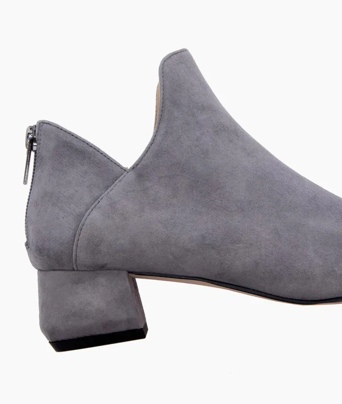 Pelle Moda Vonn Bootie 8211 Steel Steel Kid Suede Women Low Heels Pelle Moda Vonn Bootie 8211 Steel Steel Kid Suede Women Low Heels
