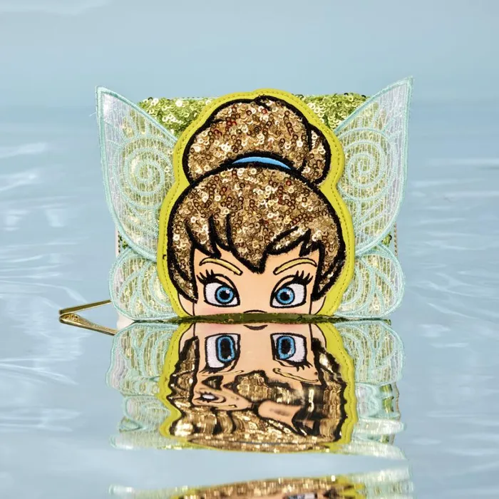 Peter Pan Tinker Bell Exclusive Sequin Cosplay Zip Around Wallet Unisex Loungefly Bags and Wallets Peter Pan Tinker Bell Exclusive Sequin Cosplay Zip Around Wallet Unisex Loungefly Bags and Wallets