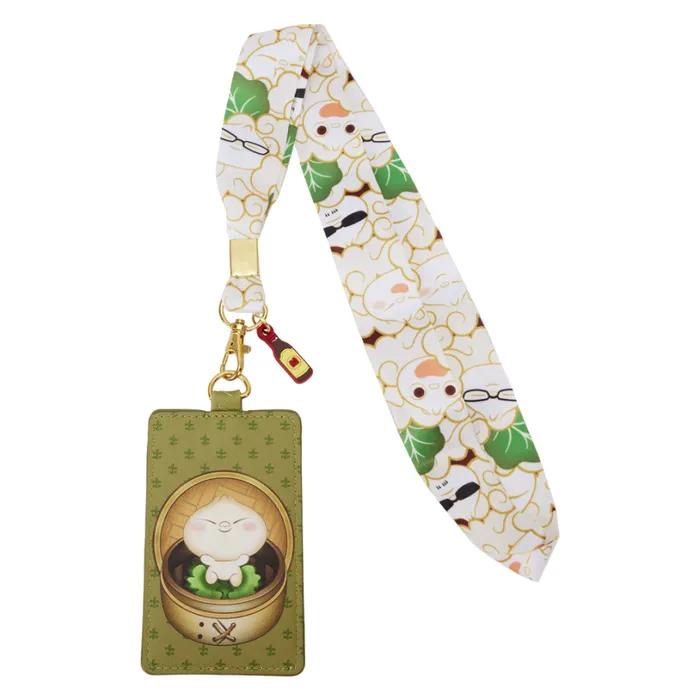 Pixar Shorts Bao Bamboo Steamer Basket Lanyard With Card Holder Unisex Loungefly Small Accessories Pixar Shorts Bao Bamboo Steamer Basket Lanyard With Card Holder Unisex Loungefly Small Accessories