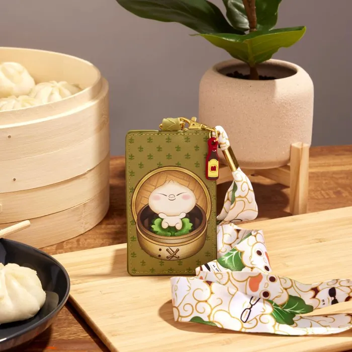 Pixar Shorts Bao Bamboo Steamer Basket Lanyard With Card Holder Unisex Loungefly Small Accessories Pixar Shorts Bao Bamboo Steamer Basket Lanyard With Card Holder Unisex Loungefly Small Accessories