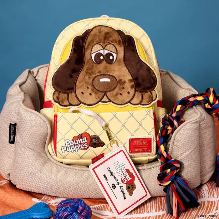 Pound Puppies 40th Anniversary Plush Mini Backpack With Card Holder Unisex Loungefly Backpacks Pound Puppies 40th Anniversary Plush Mini Backpack With Card Holder Unisex Loungefly Backpacks