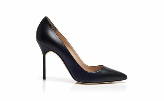 Pumps Women Manolo Blahnik BBBlack Nappa Leather Pointed Toe Pumps Pumps Women Manolo Blahnik BBBlack Nappa Leather Pointed Toe Pumps