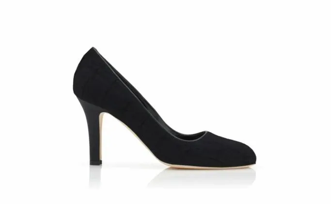 Pumps Women Manolo Blahnik UKSORBlack Wool Textured Pumps Pumps Women Manolo Blahnik UKSORBlack Wool Textured Pumps