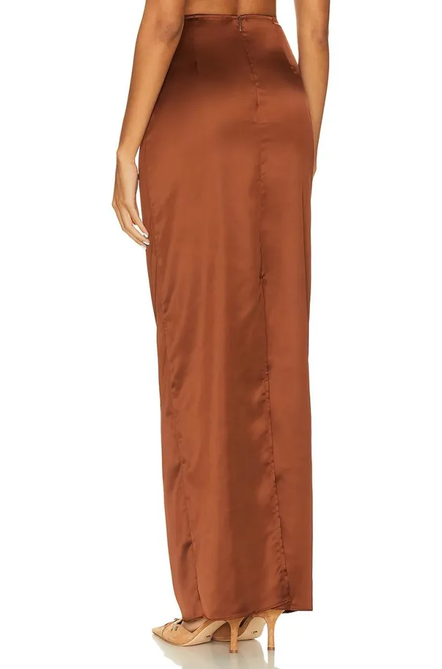 River Maxi Skirt Chocolate Brown Women Lovers and Friends Skirts