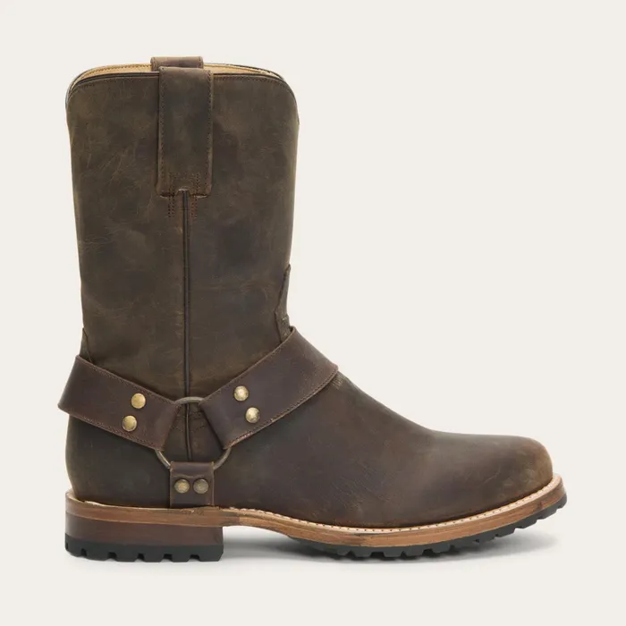 Ropers Men Stetson Puncher Harness Boot Brown