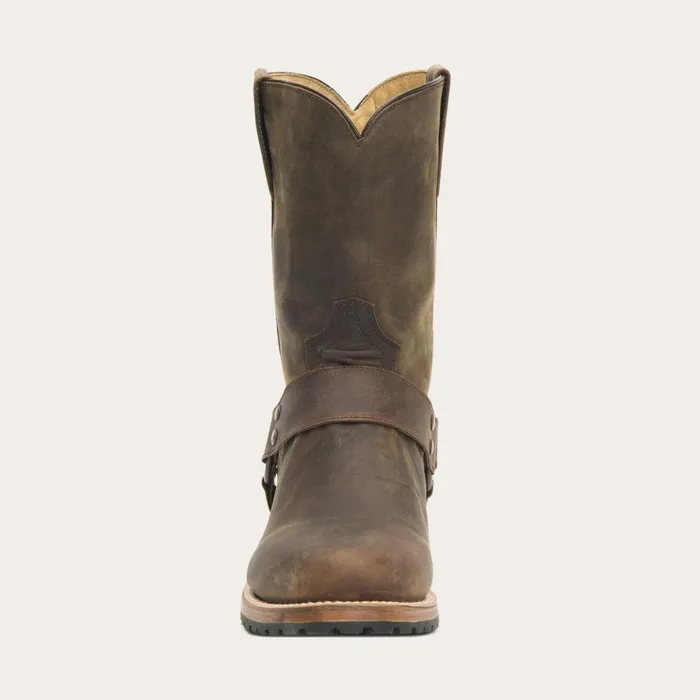 Ropers Men Stetson Puncher Harness Boot Brown