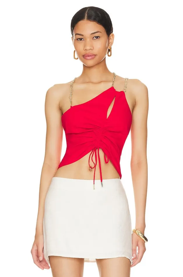 Rosalie Top Bright Red Women Lovers and Friends Tops