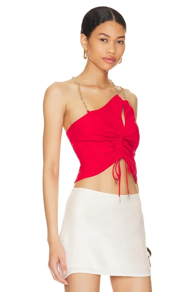 Rosalie Top Bright Red Women Lovers and Friends Tops