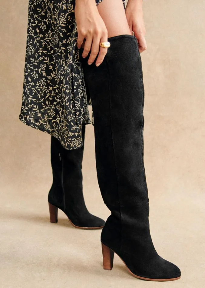 Szane Boots and Thigh High Boots Womens Anaelle Thigh High Boots Black