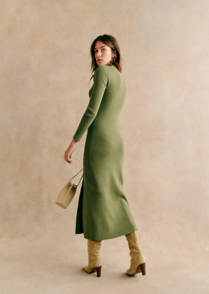 Szane Dresses Womens Harper Dress Lime Green