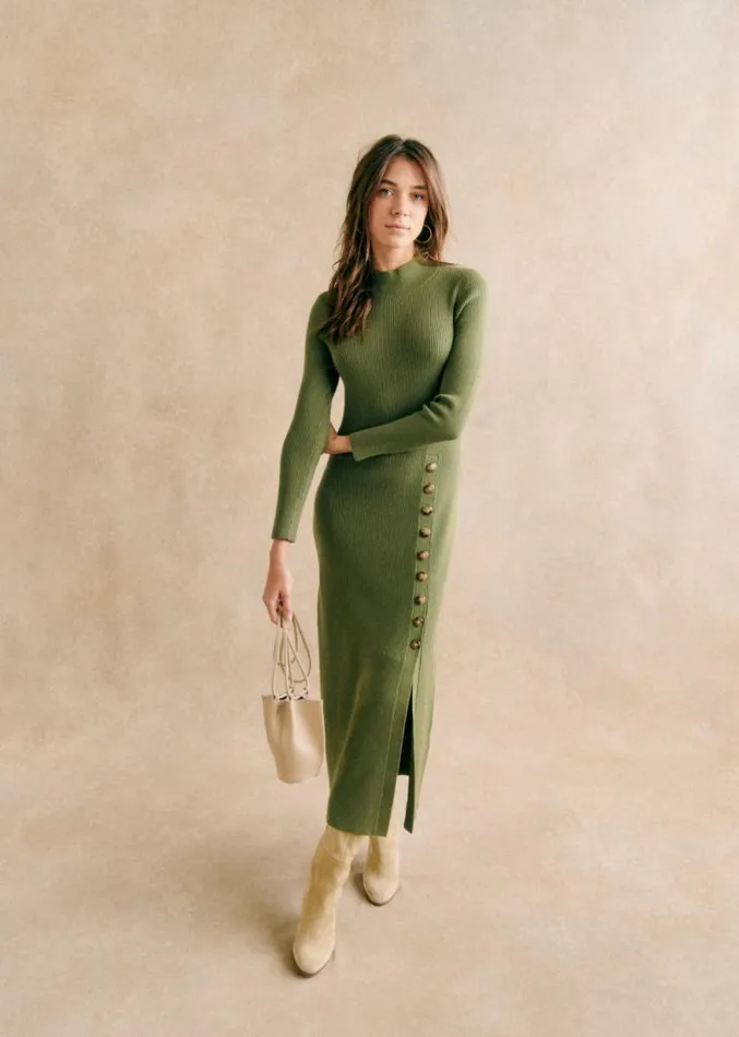 Szane Dresses Womens Harper Dress Lime Green