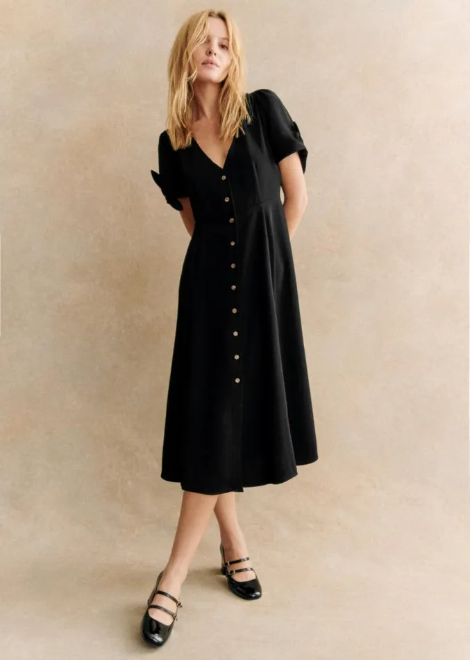 Szane Dresses Womens Vic Dress Black