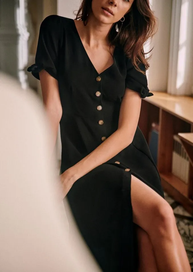 Szane Dresses Womens Vic Dress Black