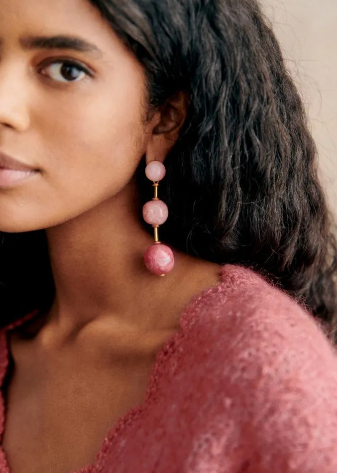 Szane Earrings Womens Cecilia Earrings Old Pink