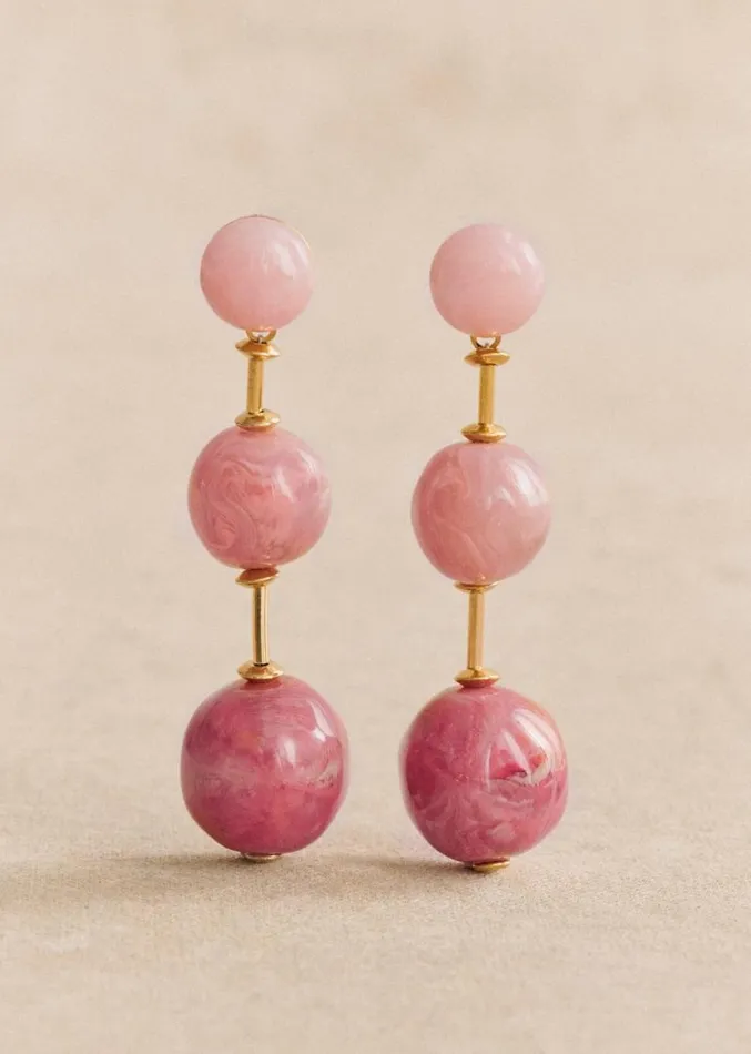 Szane Earrings Womens Cecilia Earrings Old Pink