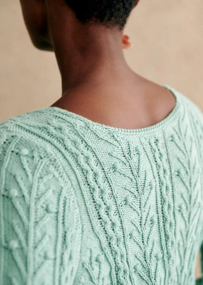 Szane Knitwear Womens Beryl Cardigan Sea Green