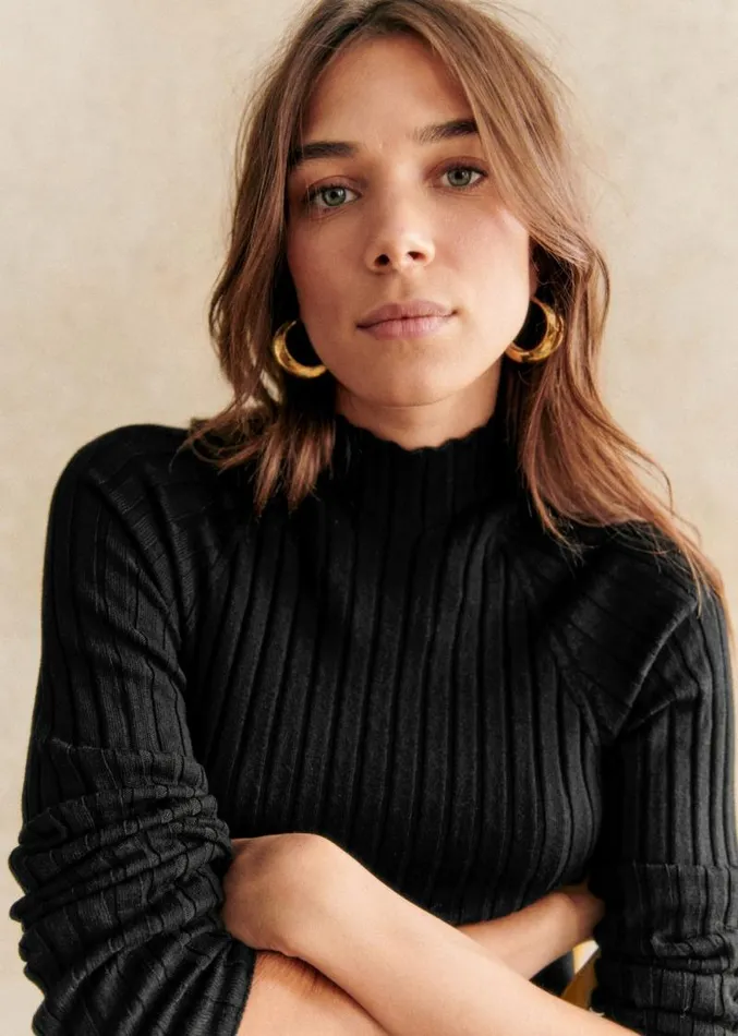 Szane Knitwear Womens Charly Jumper Black