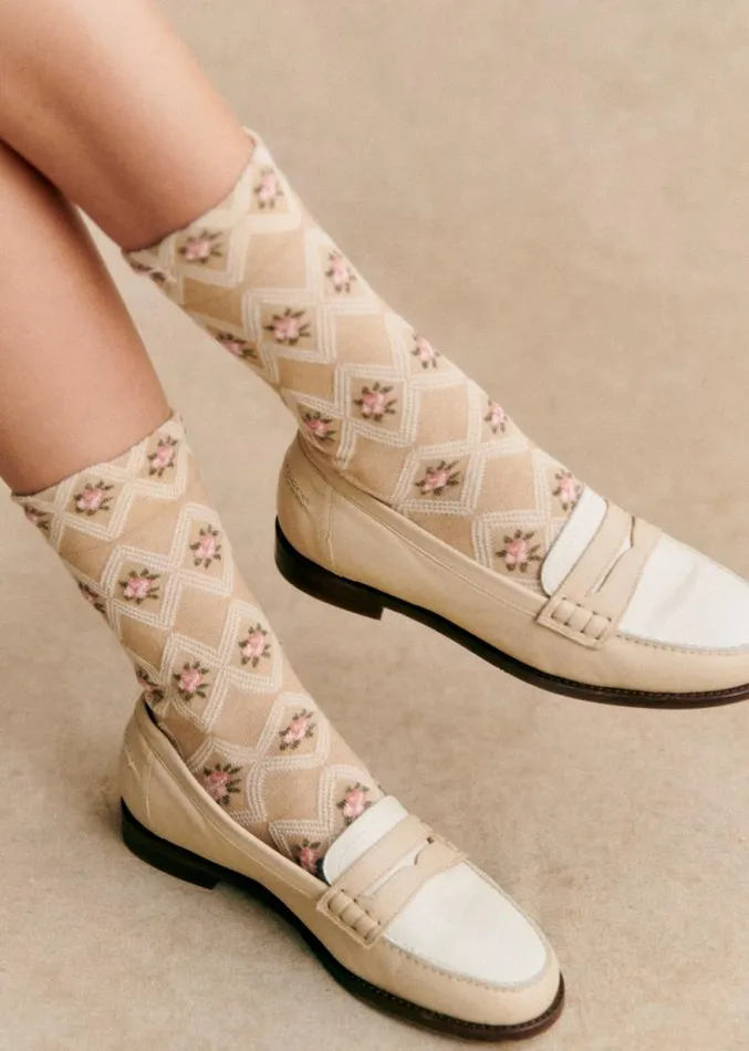 Szane Loafers and Sneakers Womens Julia Socks Beige