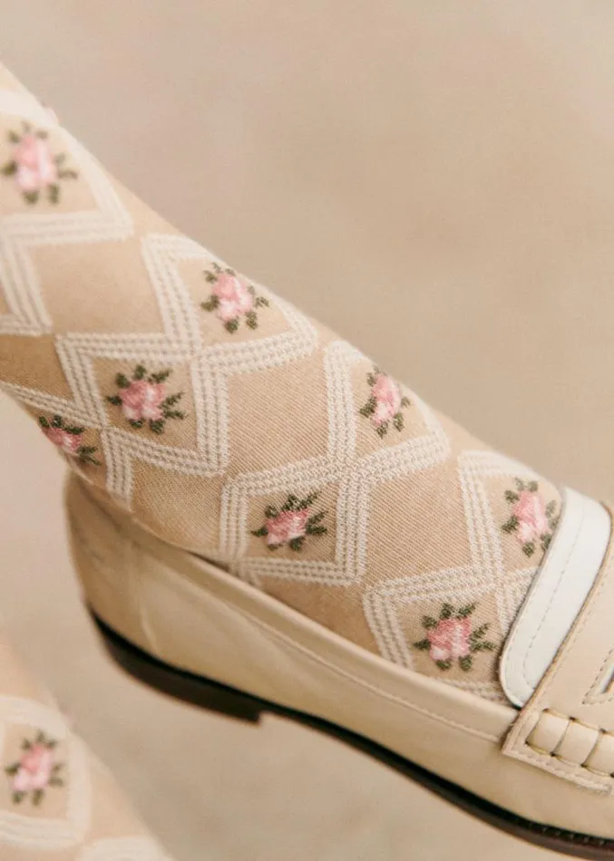 Szane Loafers and Sneakers Womens Julia Socks Beige